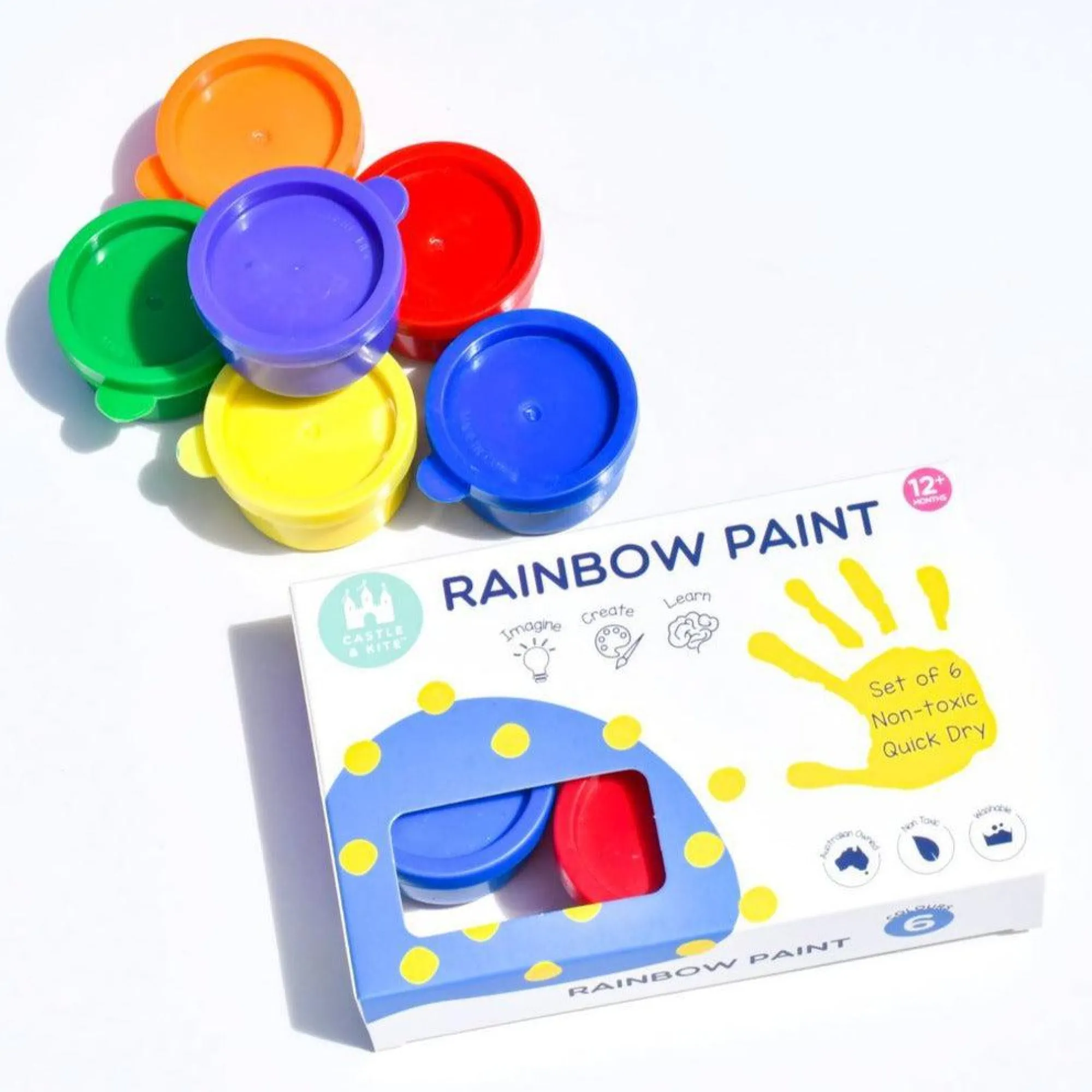 rainbow_finger_paints__m_0.webp Castle & Kite Art & Craft>Rainbow Finger Paints - 12M+
