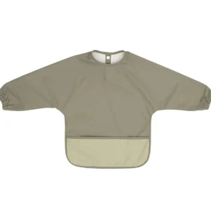 All4Ella Eco | Feeding & Hydration>Recycled Long Sleeve Smock Bib Sage - 6M+