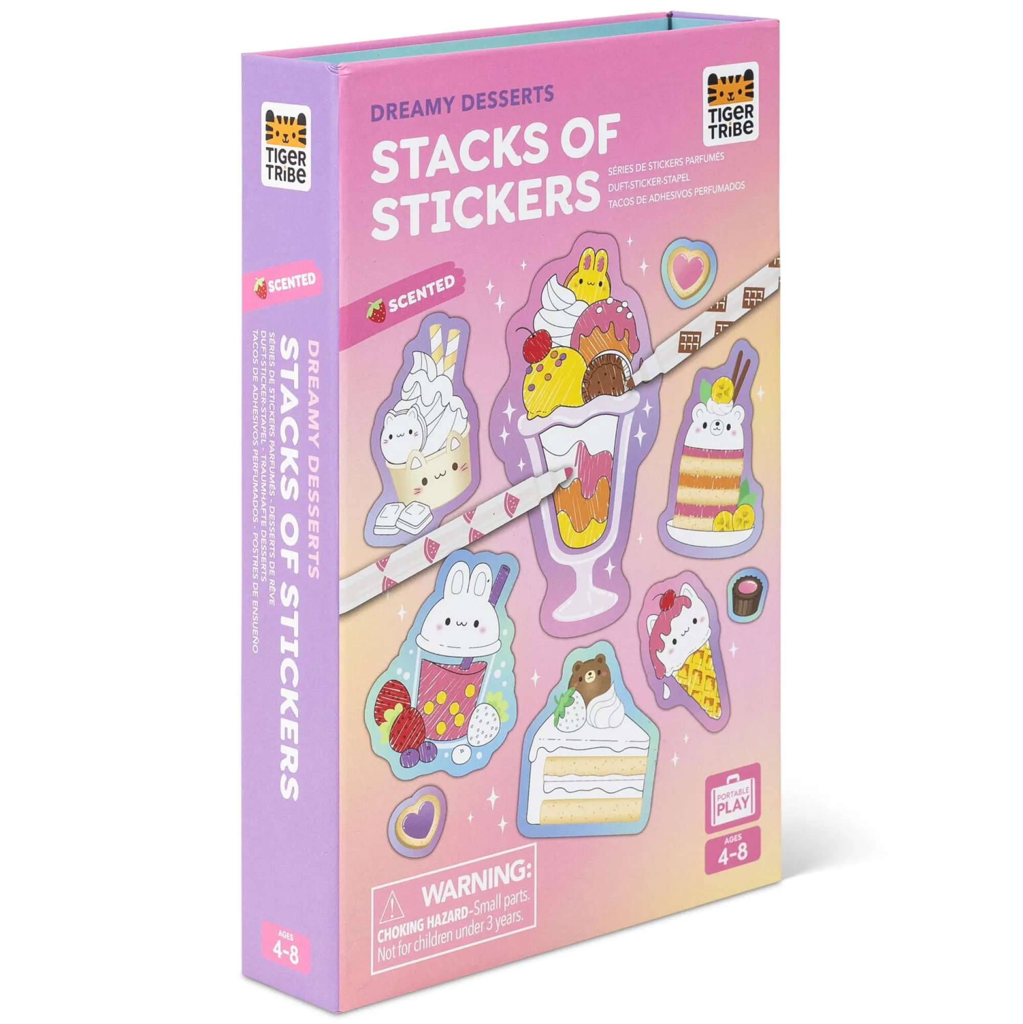 scented_stacks_of_sticker_4.webp Tiger Tribe Art & Craft>Scented Stacks of Stickers - Dreamy Desserts - 4+