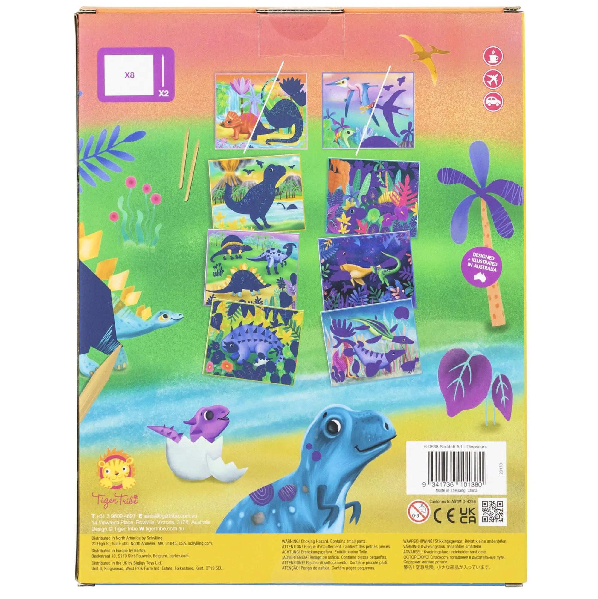 scratch_art___dinosaurs___4.webp Tiger Tribe Art & Craft>Scratch Art - Dinosaurs - 5+