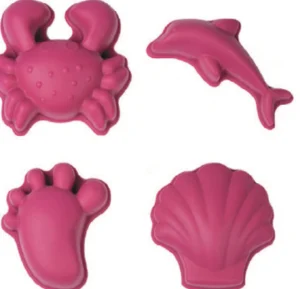 Scrunch Travel | Beach>Set of 4 Moulds (6 Colours) - 12M+