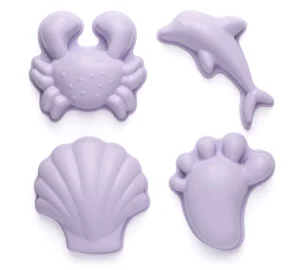 Scrunch Travel | Beach>Set of 4 Moulds (6 Colours) - 12M+