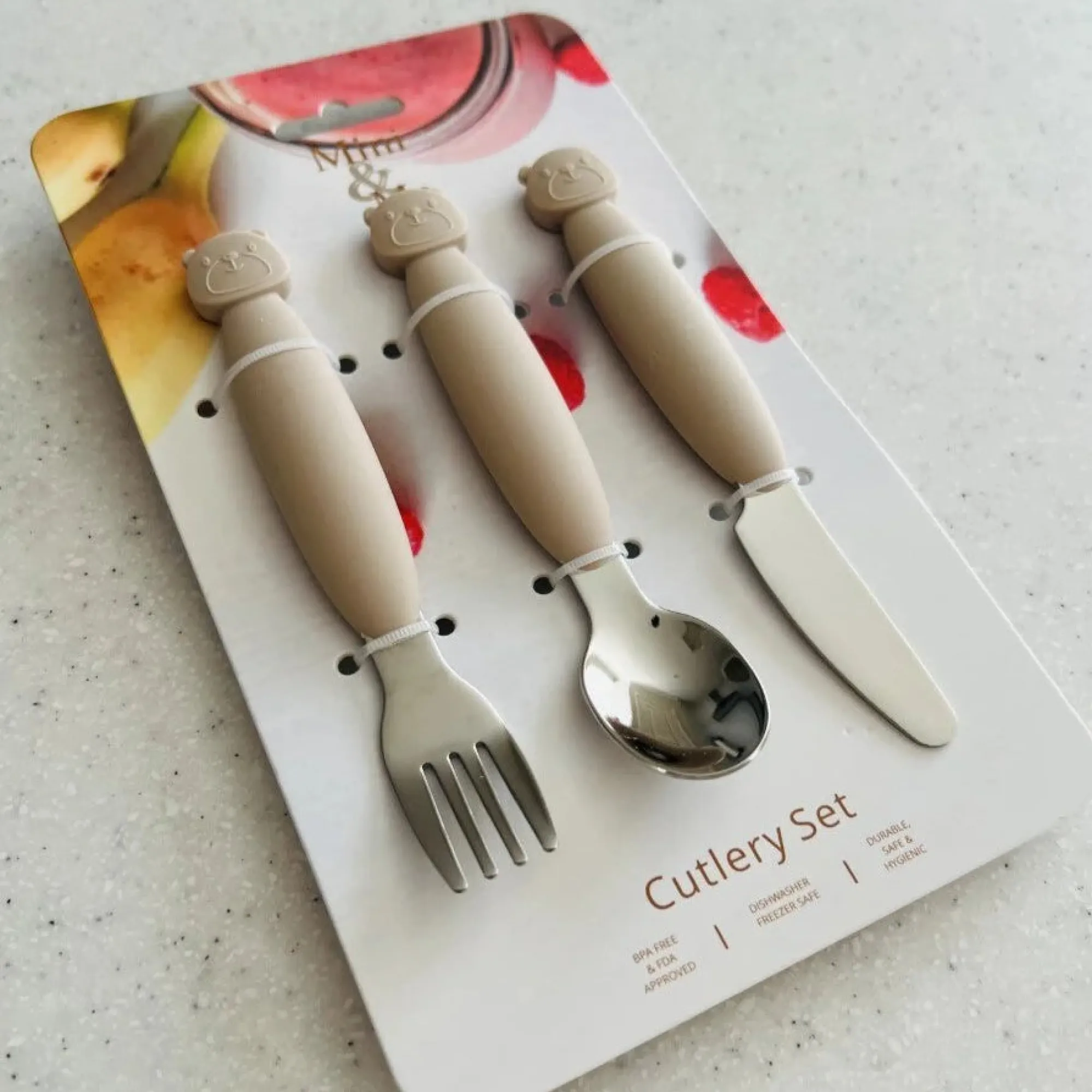 silicone__metal_cutlery_s_3.webp Mini & Me Travel | Feeding & Hydration>Silicone & Metal Cutlery Sets - 3 colours