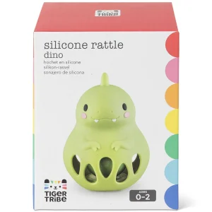 Tiger Tribe Teethers & Rattles | Baby>Silicone Rattle Dino - 0+