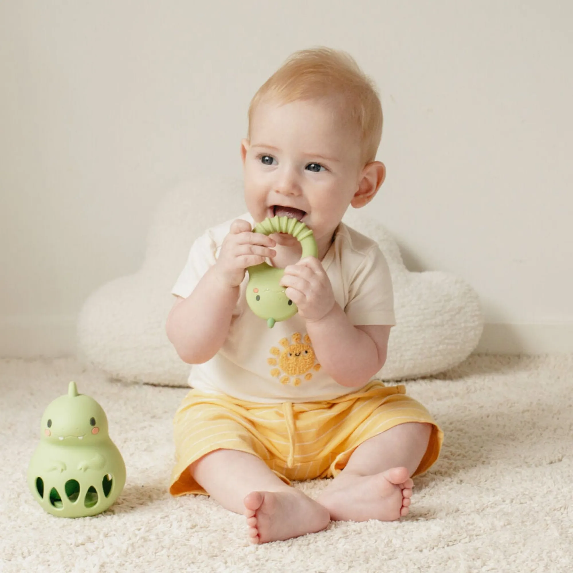 silicone_rattle_dino___4.webp Tiger Tribe Teethers & Rattles | Baby>Silicone Rattle Dino - 0+