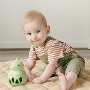 Tiger Tribe Teethers & Rattles | Baby>Silicone Rattle Dino - 0+