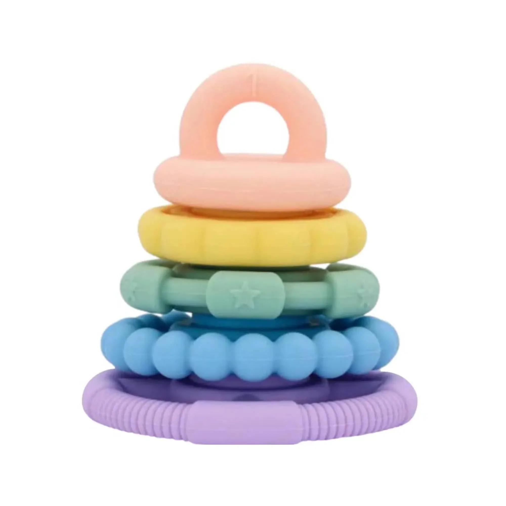 silicone_stacker__teether_15.webp Jellystone Teethers & Rattles | Baby>Silicone Stacker & Teether Toy - 0+ (9 styles)