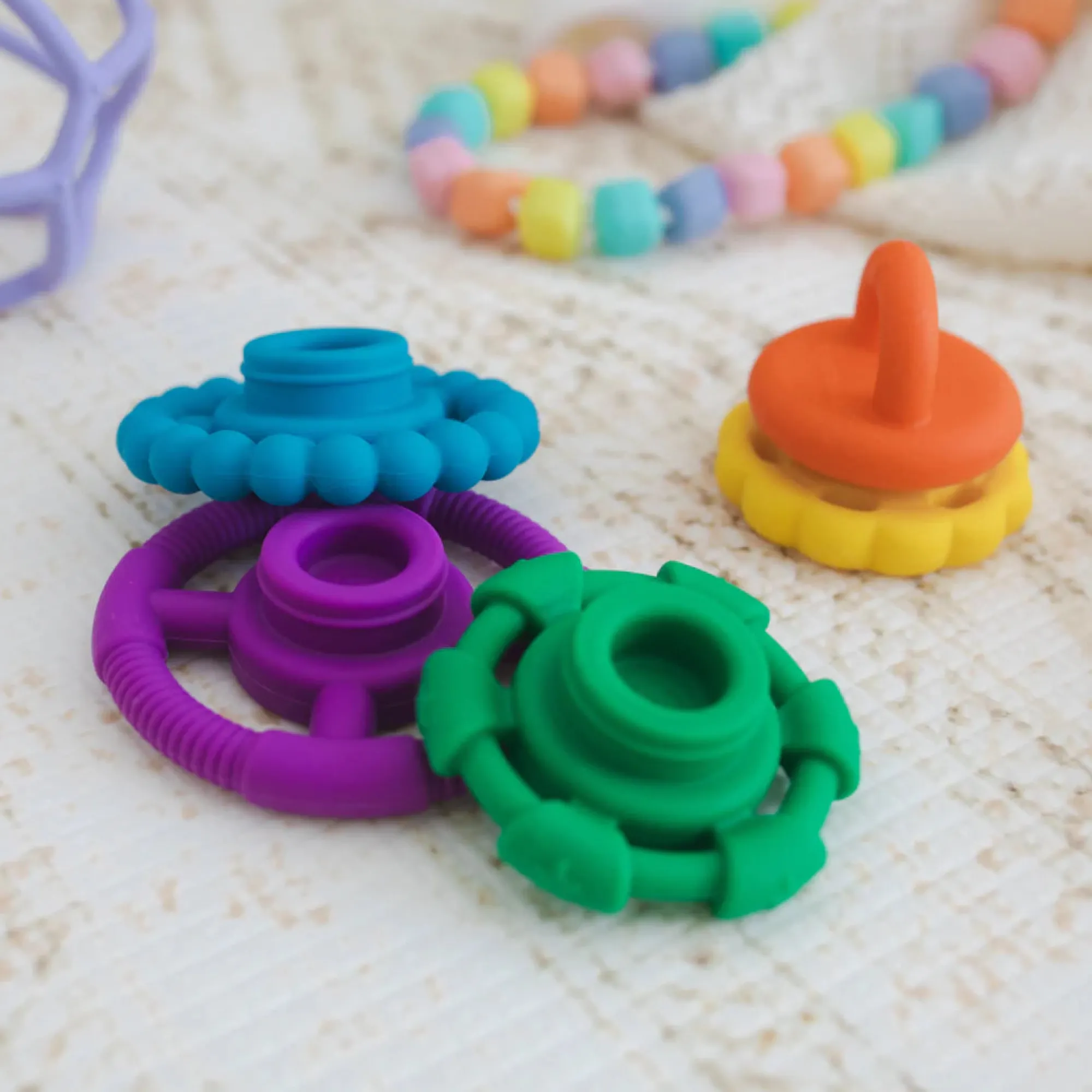 silicone_stacker__teether_8.webp Jellystone Teethers & Rattles | Baby>Silicone Stacker & Teether Toy - 0+ (9 styles)