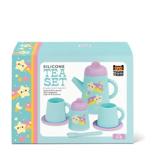 Tiger Tribe Pretend Play>Silicone Tea Set - Starlight Party - 12M+
