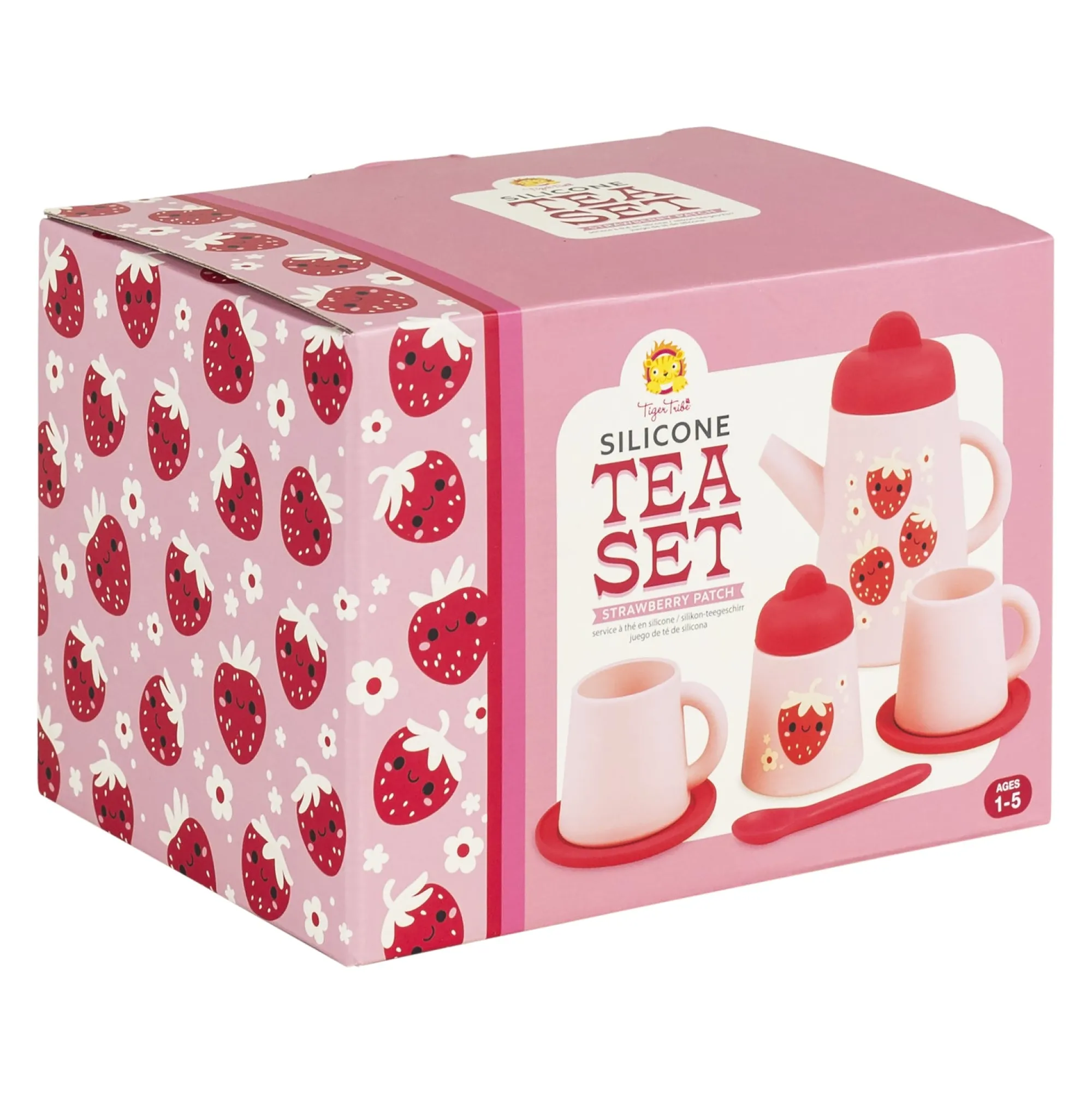 silicone_tea_set__strawbe_2.webp Tiger Tribe Pretend Play>Silicone Tea Set - Strawberry Patch - 12M+
