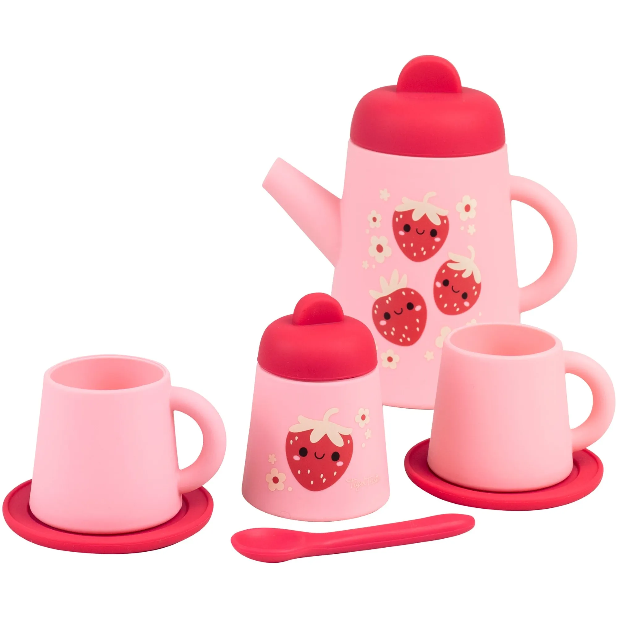silicone_tea_set__strawbe_3.webp Tiger Tribe Pretend Play>Silicone Tea Set - Strawberry Patch - 12M+