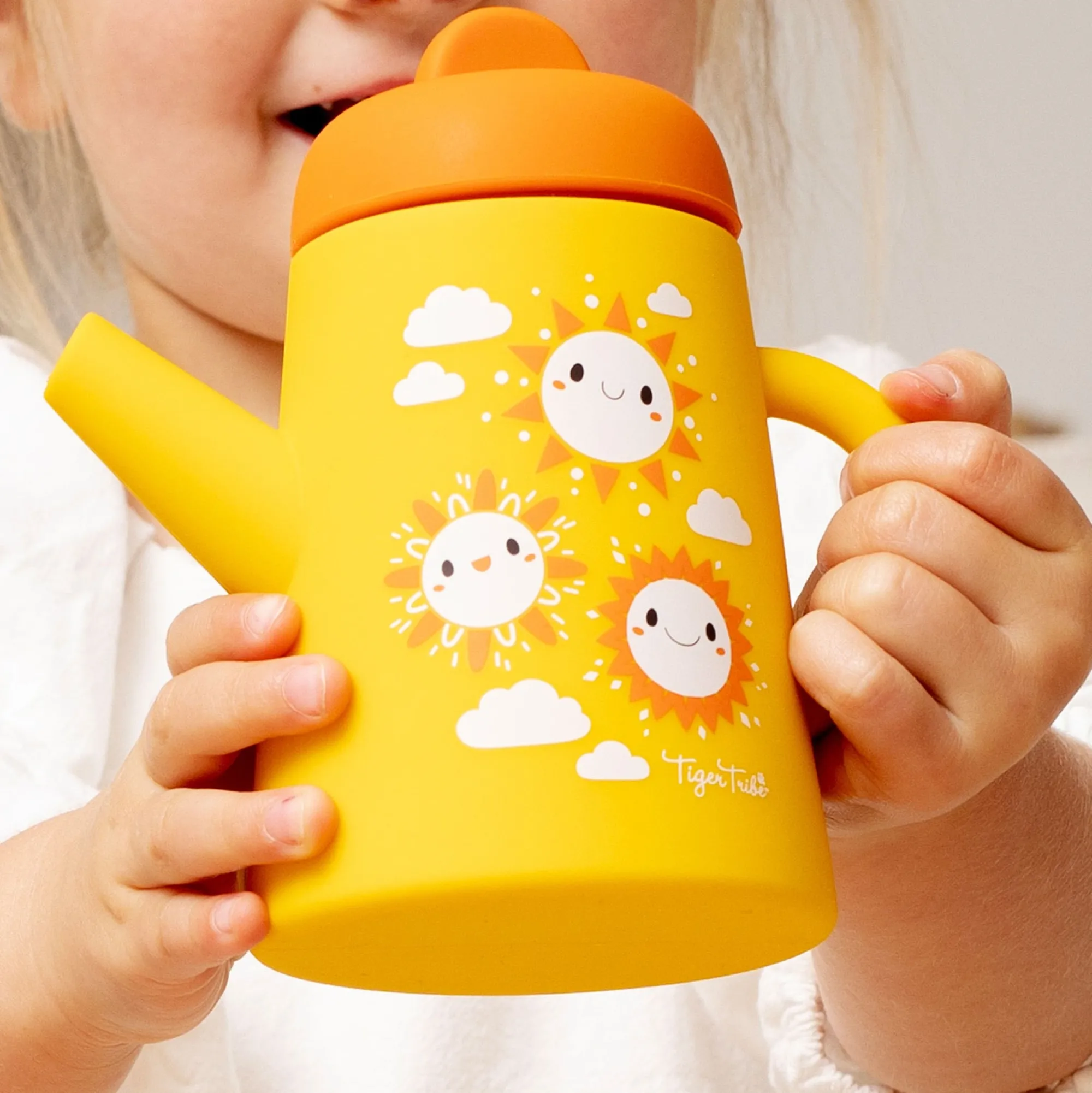 silicone_tea_set__sunny_d_6.webp Tiger Tribe Pretend Play | 1st Birthday>Silicone Tea Set - Sunny Days - 12M+