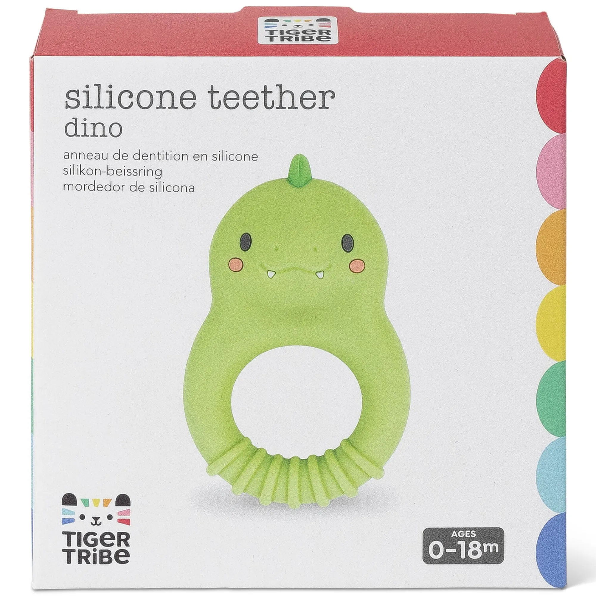 silicone_teether_dino___0.webp Tiger Tribe Teethers & Rattles | Baby>Silicone Teether Dino - 0+