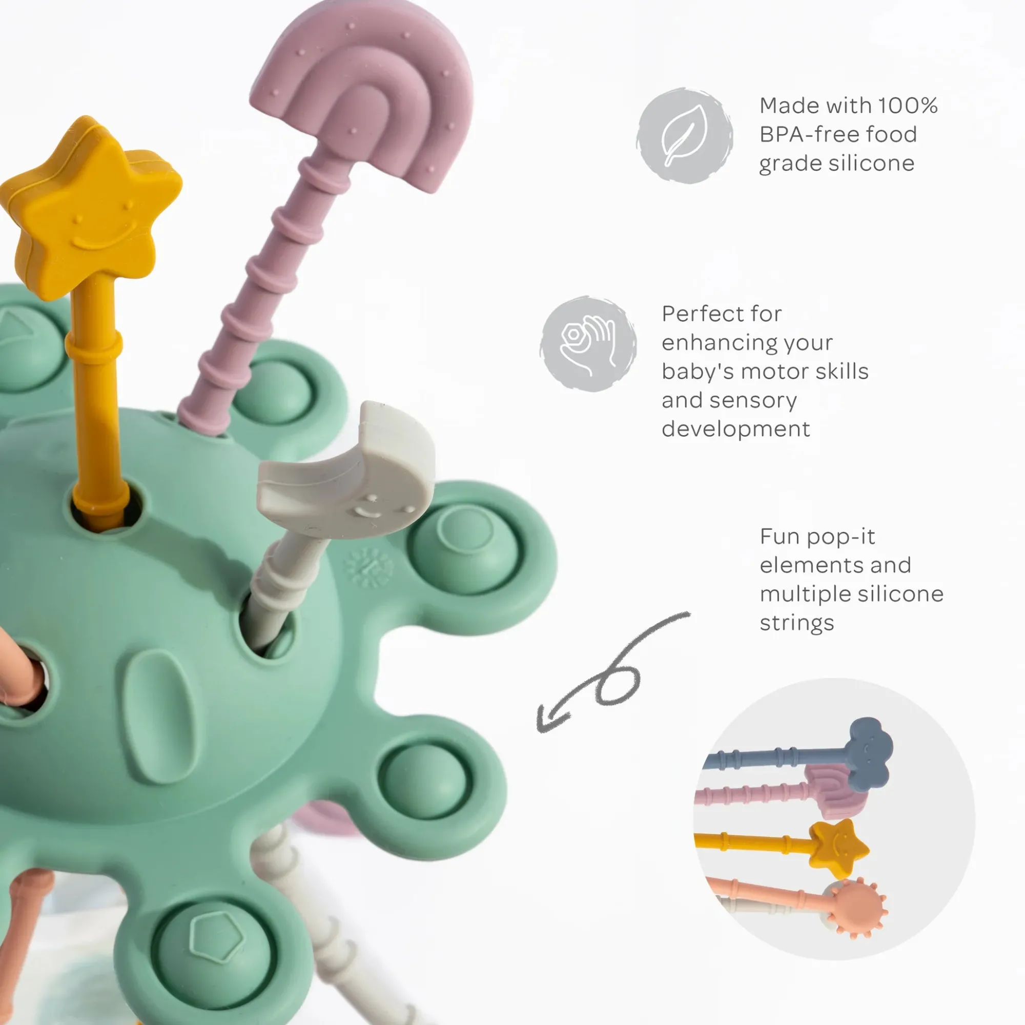silicone_zippy_activity_m_3.webp Playground Travel | Baby>Silicone Zippy Activity Multi Toy - 10M+
