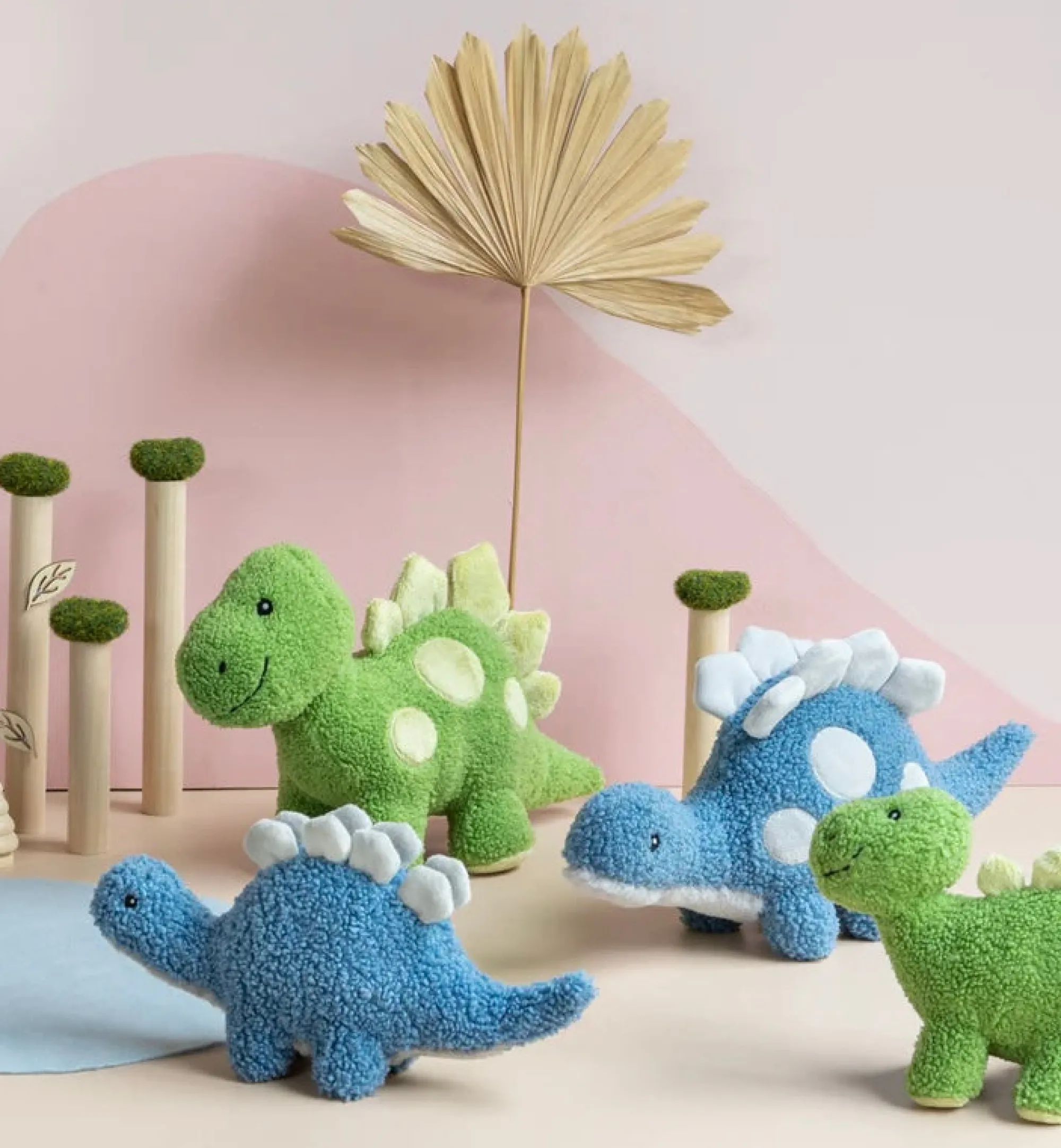 stu_the_stegosaurus__blue_2.webp Nana Huchy Soft Toys | Baby>Stu the Stegosaurus - Blue