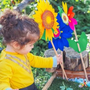Whirly Sensory | Garden>Sunflower Girasole Pinwheel - 3+
