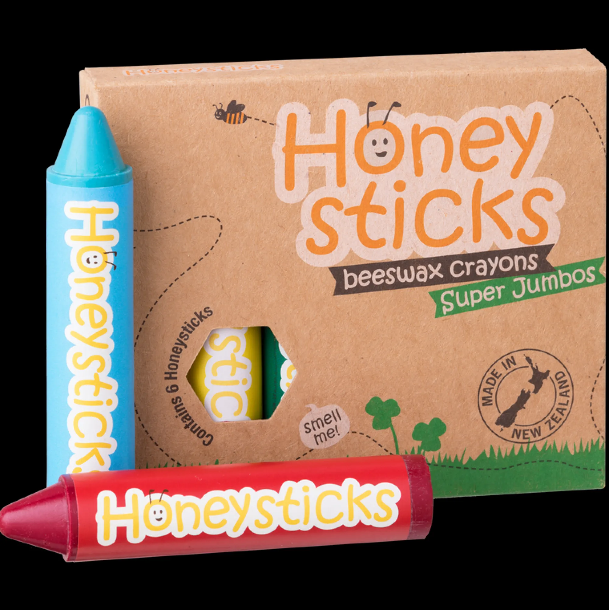 super_jumbo_long_crayons__0.webp Honeysticks Eco | Art & Craft>Super Jumbo Long Crayons - 12M+