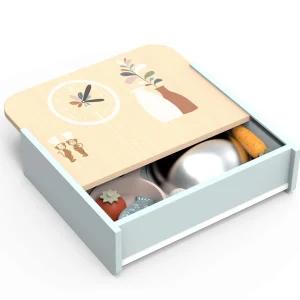Speedy Monkey Wooden Toys | Pretend Play>Table Kitchen with 8 Accessories - 3+