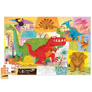 Crocodile Creek Travel | Puzzles>Tin Puzzle - 50 pieces - Dino World - 4+