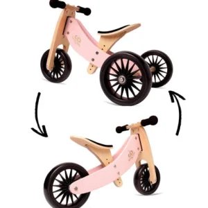 Kinderfeets, Things That Go | 1st Birthday>Tiny Tot PLUS 2-in-1 - Tricycle & Balance Bike - ROSE - 18M+