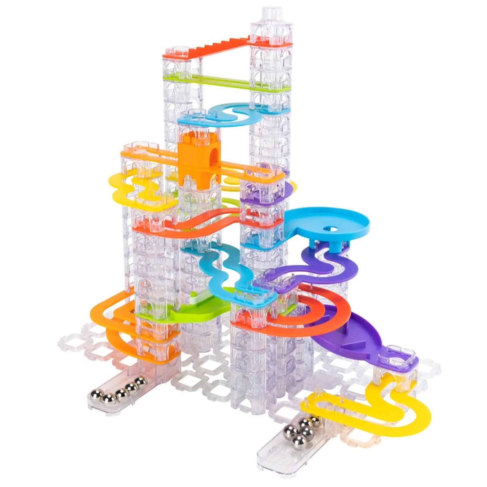 trestle_tracks___piece_de_0.webp Fat Brain Toy Co Open Ended Play>Trestle Tracks - 124 Piece Deluxe Set - 8+