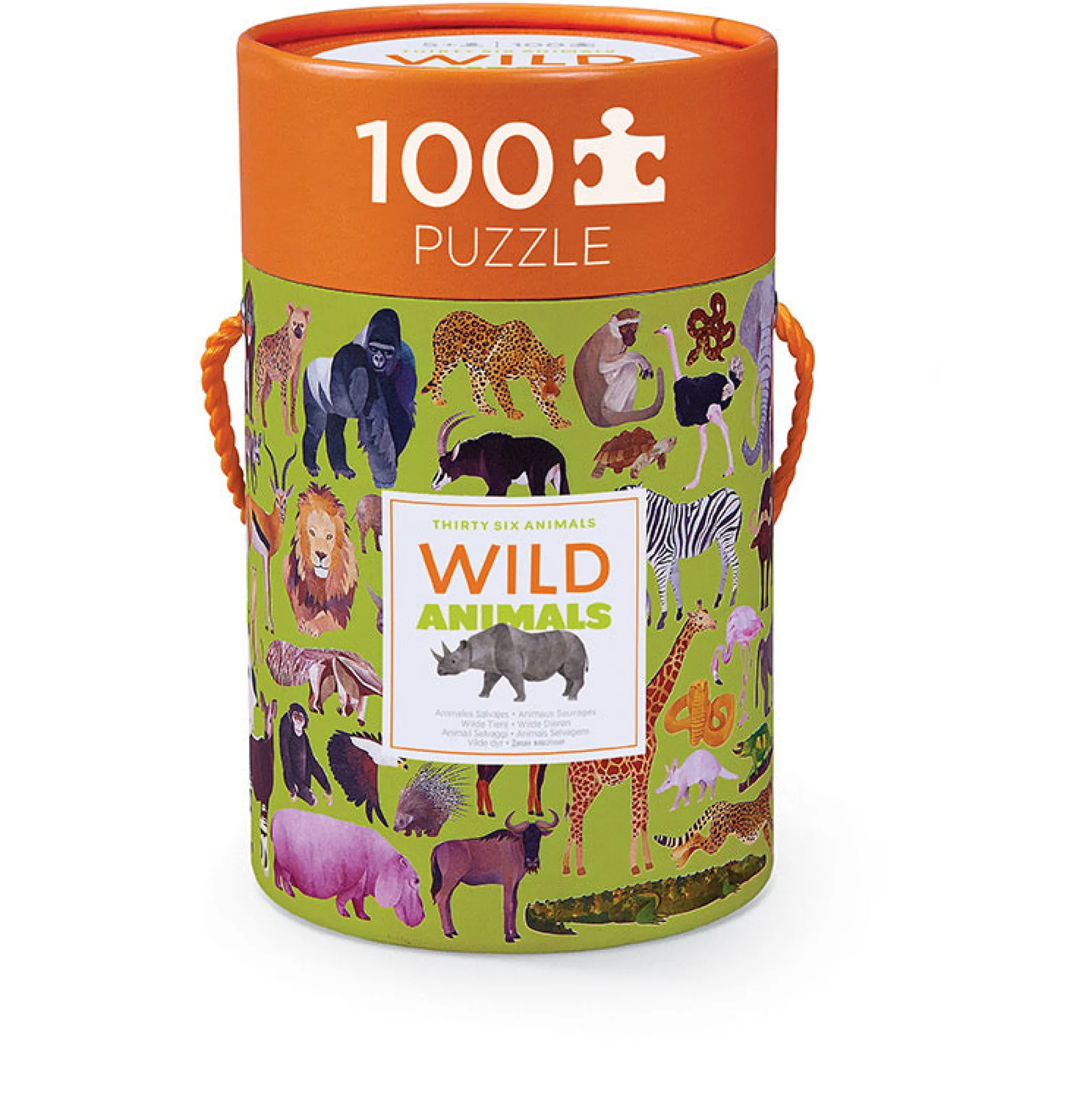 wild_animals_puzzle___pi_0.webp Crocodile Creek Puzzles>36 Wild Animals Puzzle - 100 pieces - 5+