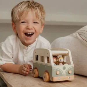 Little Dutch Travel | 1st Birthday>Wooden Vintage Campervan Toy - 18M+ (due Feb)
