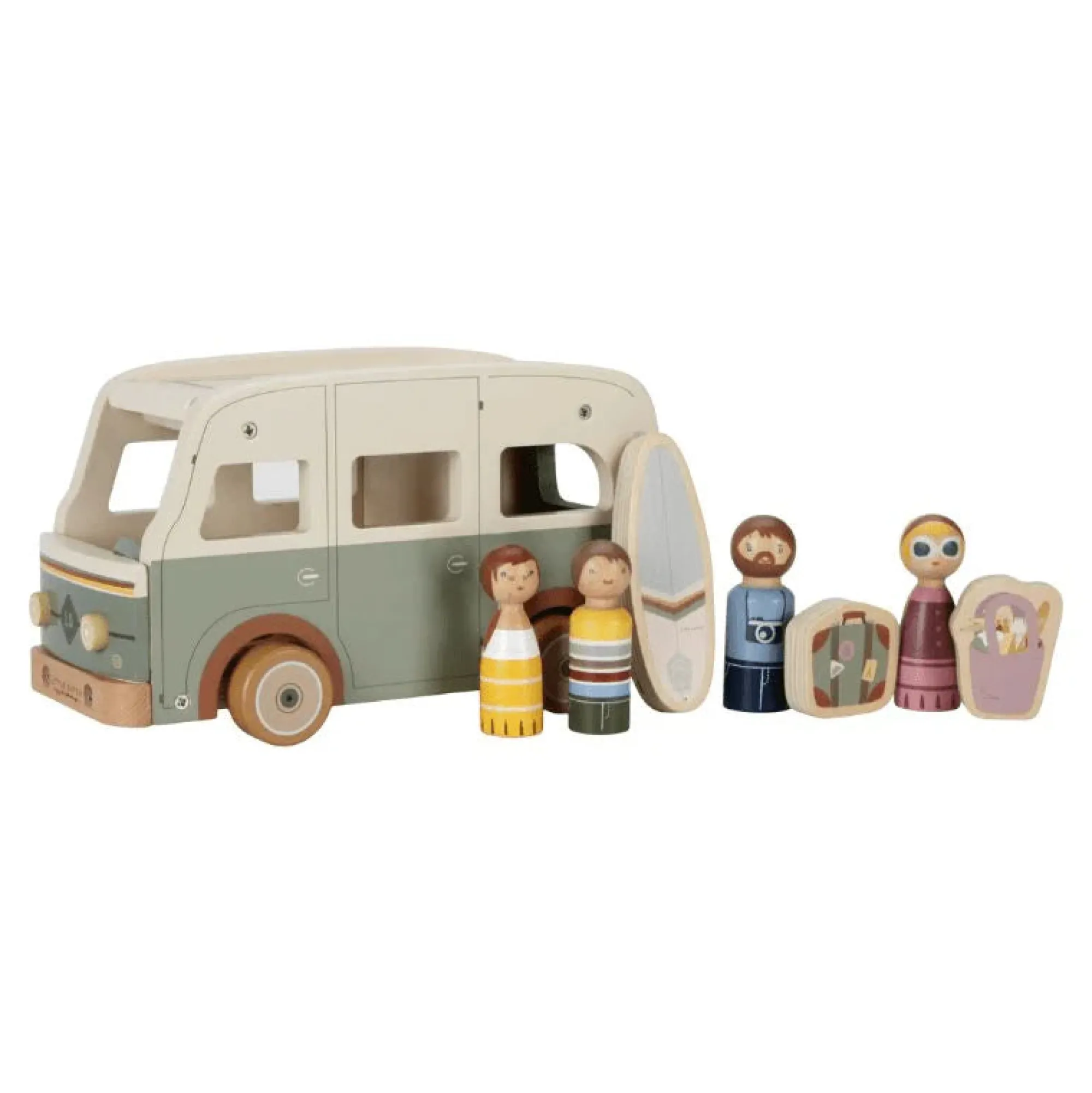 wooden_vintage_campervan__3.webp Little Dutch Travel | 1st Birthday>Wooden Vintage Campervan Toy - 18M+ (due Feb)
