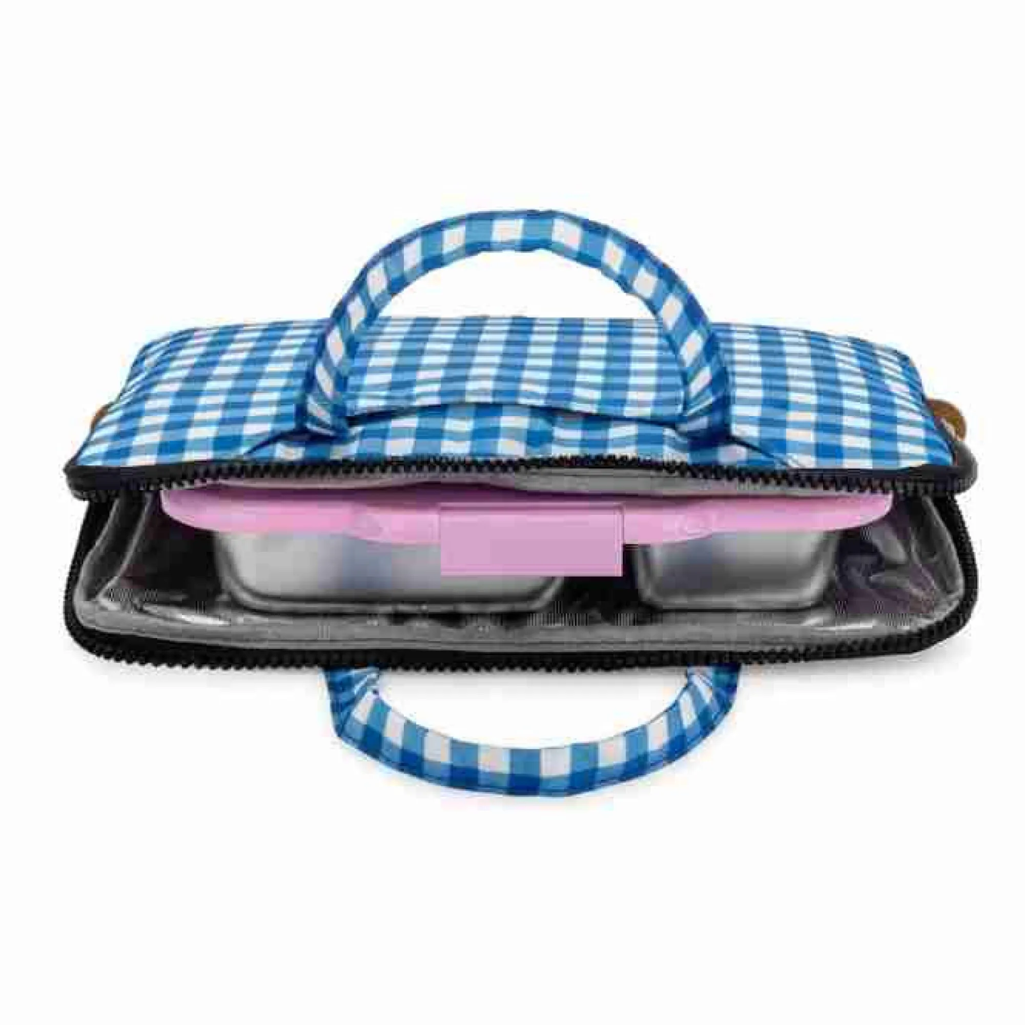 yumbox_poche__zesty__vich_1.webp Yumbox Feeding & Hydration | Outlet>Poche - Zesty & Vichy with Handles