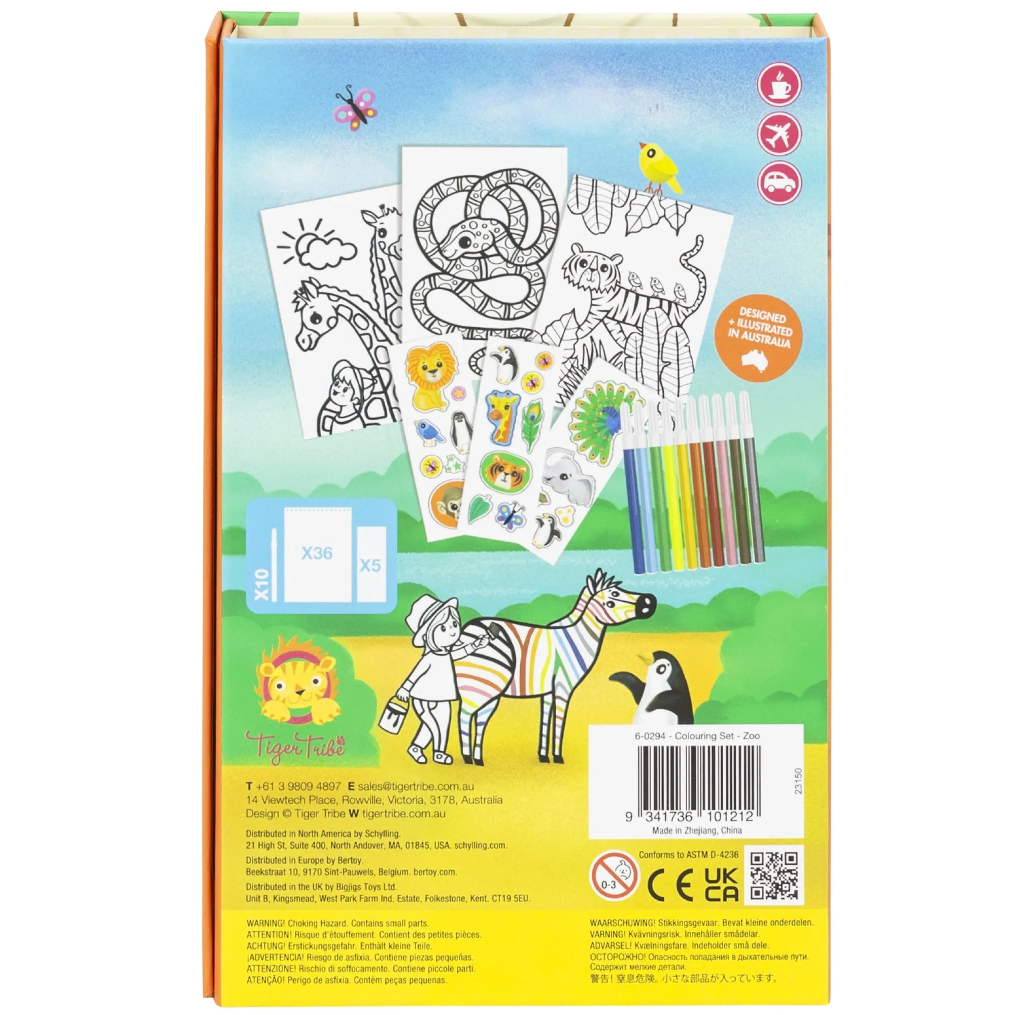 zoo_colouring_set___5.webp Tiger Tribe Travel | Art & Craft>Zoo Colouring Set - 4+